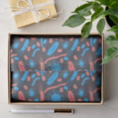 Gloeiende bacteriën micro-organisme roze blauw tissuepapier (Geschenk)