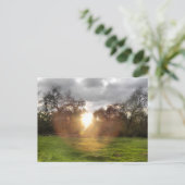 Gloeiende bal van licht Briefkaart (Staand voorkant)