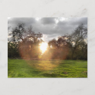 Gloeiende bal van licht Briefkaart