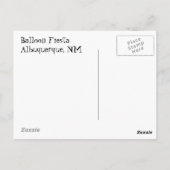 Gloeiende ballonnen briefkaart (Achterkant)