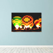 Gloeiende ballonnen canvas afdruk (Insitu (Houten vloer))