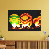 Gloeiende ballonnen canvas afdruk (Insitu (Woonkamer))