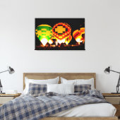 Gloeiende ballonnen canvas afdruk (Insitu (Slaapkamer))