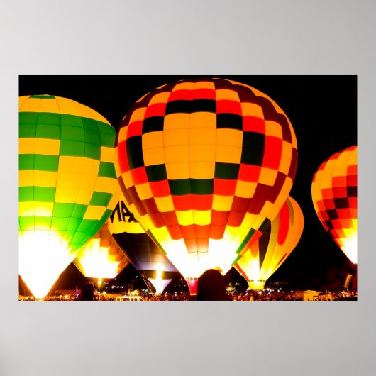 Gloeiende ballonnen poster (Voorkant)