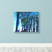 Gloeiende Bamboe in Tokio, Japan Canvas Afdruk (Insitu (Houten vloer))