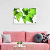 Gloeiende berkenbladeren Stretched Canvas Print (Insitu (Woonkamer))