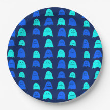 Gloeiende Blauwe Halloween Geesten