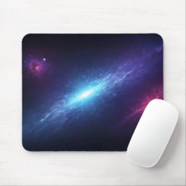 Gloeiende Blauwe Supernova Ruimte Nevel Astronomie Muismat