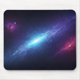 Gloeiende Blauwe Supernova Ruimte Nevel Astronomie Muismat