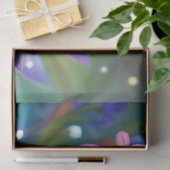 Gloeiende blauwe vlinder in Fairy Garden Tissuepapier (Geschenk)