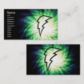 gloeiende bliksemschicht visitekaartje (Voorkant / Achterkant)