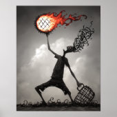 gloeiende bol poster (Voorkant)