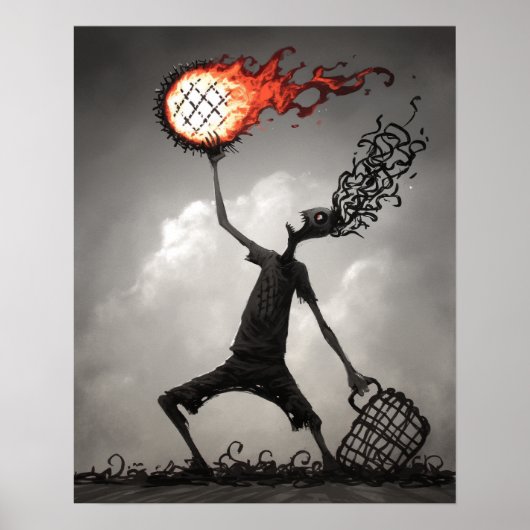 gloeiende bol poster (Voorkant)