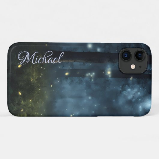 Gloeiende bosvuurvliegjes Case-Mate iPhone case (Achterkant (horizontaal))