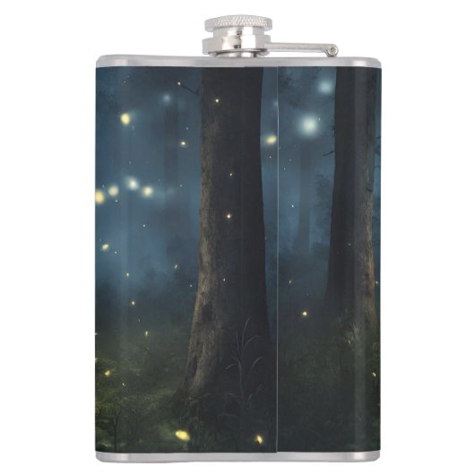 Gloeiende bosvuurvliegjes heupfles (Achterkant)