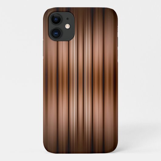 Gloeiende bruine en zwarte strepen Case-Mate iPhone case (Achterkant)