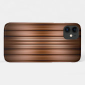 Gloeiende bruine en zwarte strepen Case-Mate iPhone case (Achterkant (horizontaal))