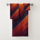 Gloeiende Chevron Bad Handdoek (Insitu)