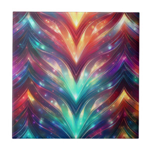 Gloeiende Chevron nummer drie Tegeltje