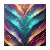 Gloeiende Chevron nummer vier Tegeltje (Voorkant)