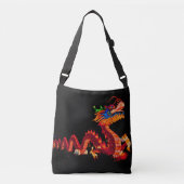 Gloeiende Chinese Parade Dragon Crossbody Tas (Voorkant)