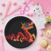 Gloeiende Chinese Parade Dragon Papieren Bordje (Feest)