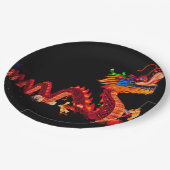 Gloeiende Chinese Parade Dragon Papieren Bordje (Gekanteld)