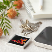 Gloeiende Chinese Parade Dragon Sleutelhanger (Zijkant)