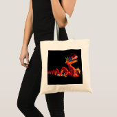 Gloeiende Chinese Parade Dragon Tote Bag (Voorkant (product))
