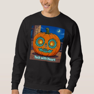 Gloeiende Circuit Pompoen - Heren Sweatshirt