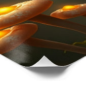 Gloeiende Dragon Fairy Art Perfect Poster (Hoek)