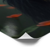 Gloeiende Dragon Fairy Art Perfect Poster (Hoek)