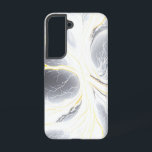 Gloeiende Energy Tree Abstracte telefoonhoes Samsung Galaxy Hoesje<br><div class="desc">Wikkel je telefoon in een schild van kosmische energie en diepe schoonheid met deze prachtige Tough Phone Case. Met een abstracte gloeiende energieboom tegen een dramatische donkere achtergrond, is dit ontwerp een waar statement-stuk. Ingewikkelde takken stralen briljant wit en gouden licht uit en roepen de rauwe kracht van bliksem op,...</div>