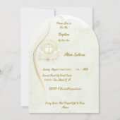 Gloeiende engelen doop uitnodiging (Voorkant)