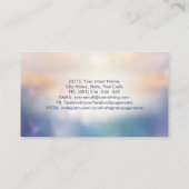 Gloeiende engelenvleugels visitekaartje (Achterkant)