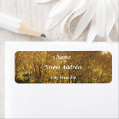 Gloeiende espenbomen etiket (Insitu)