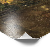 Gloeiende espenbomen foto afdruk (Hoek)