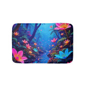 Gloeiende etherische Oerwoud oase ontwerp Badmat (Voorkant)