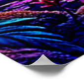 Gloeiende etherische Oerwoud oase ontwerp Poster (Hoek)