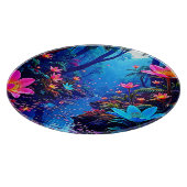 Gloeiende etherische Oerwoud oase ontwerp Snijplank (Hoek)