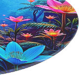 Gloeiende etherische Oerwoud oase ontwerp Snijplank (Hoek)