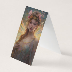Gloeiende Fairy Wings Achtergrond Visitekaartje