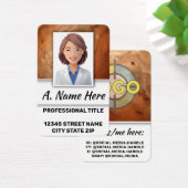 Gloeiende Faux Stone Sjabloon voor Spa & Aesthetic Visitekaartje (Bureau)