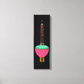 gloeiende feestdag, enkel bubbellicht canvas afdruk (Voorkant)