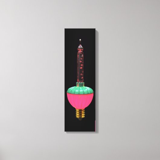 gloeiende feestdag, enkel bubbellicht canvas afdruk (Voorkant)