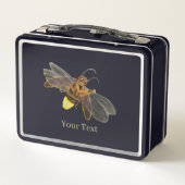 Gloeiende Firefly Lampyridae illustratie zwart (Achterkant)