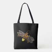 Gloeiende Firefly Lampyridae Tote Bag (Achterkant)