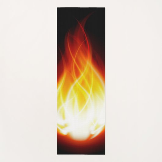 Gloeiende Flames Yoga Mat (Voorkant)