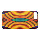 Gloeiende geel Sinaasappel rode geometrische kleur Case-Mate iPhone Case (Achterkant (Horizontaal))