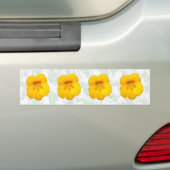Gloeiende Gele Nasturtium Flowers Bumpersticker (Op auto)